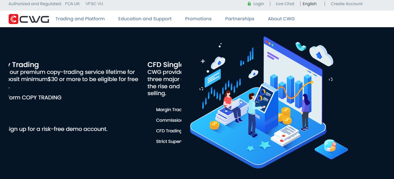 CWG Markets site