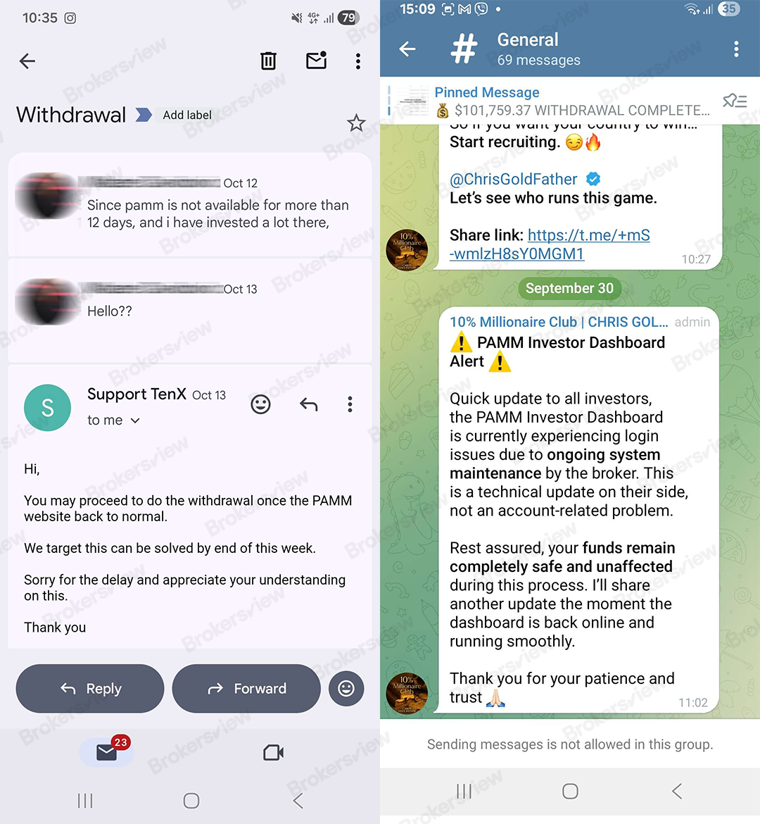 TenX Prime promised to resolve the problem